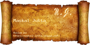 Maskal Jutta névjegykártya
